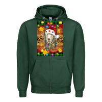 Sports Green Christmas sheep air freshener Zipper Hoodie - Artiststas