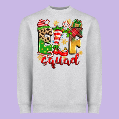 Elf Squad Heavyweight Sweatshirt Designed By Zillion Design Studio
