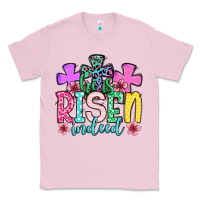 Bubblegum Pink Easter Day He is risen indeed Classic Tee - OliviaCreatesArt