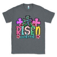 Charcoal Heather Easter Day He is risen indeed Classic Tee - OliviaCreatesArt