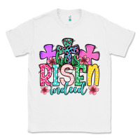White Easter Day He is risen indeed Classic Tee - OliviaCreatesArt