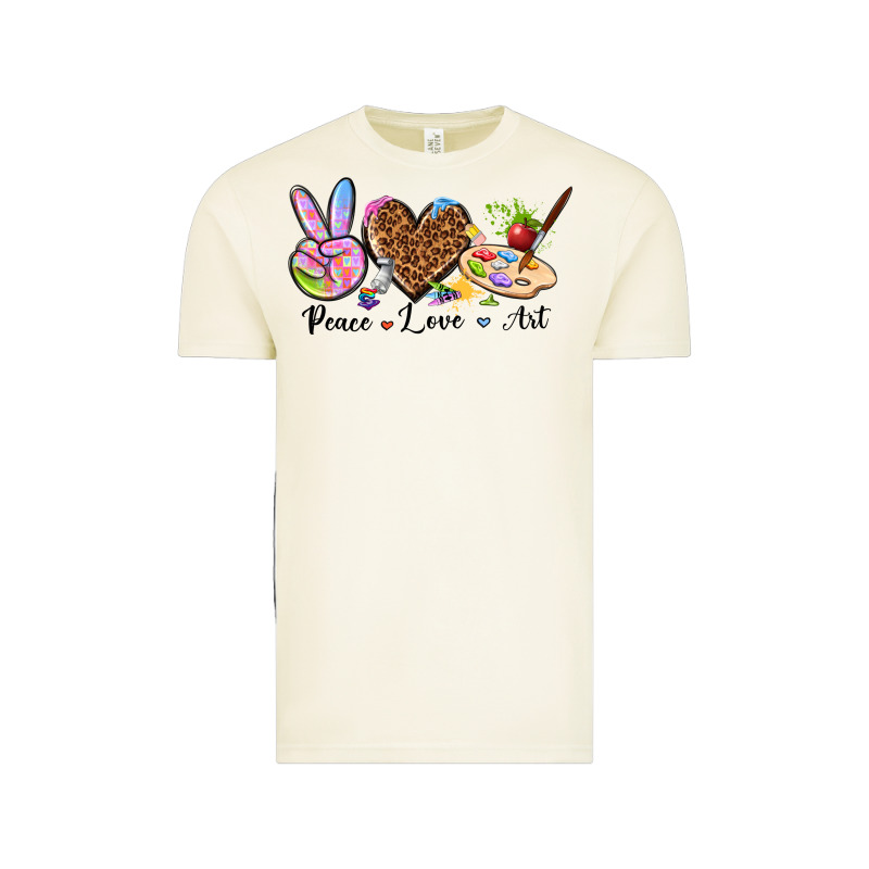 Peace Love Art Vintage Tee by texasbilliewilder | Teevron