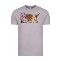 Vintage Zinc peace love art Vintage Tee - texasbilliewilder
