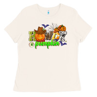 Bone howdy halloween pumpkins Ladies Tee - AdoDesignShop