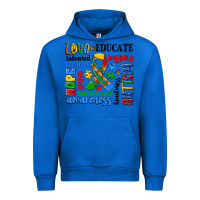 Cobalt autism awareness typography Urban Hoodie - Artiststas