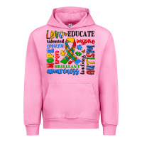 Fuchsia Pink autism awareness typography Urban Hoodie - Artiststas