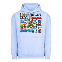 Pigment Grape Ice autism awareness typography Urban Hoodie - Artiststas