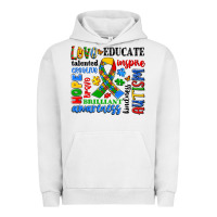Pigment Lunar Rock autism awareness typography Urban Hoodie - Artiststas