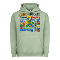 Pigment Oil Green autism awareness typography Urban Hoodie - Artiststas