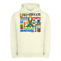 Pigment Pistachio autism awareness typography Urban Hoodie - Artiststas