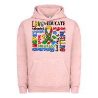 Pigment Salmon autism awareness typography Urban Hoodie - Artiststas