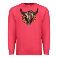 Cardinal American Bull Skull Premium Sweatshirt - Jasminsmagicworld