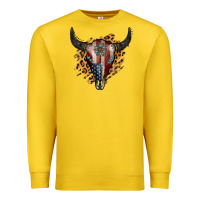 Lemon American Bull Skull Premium Sweatshirt - Jasminsmagicworld