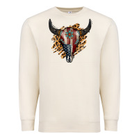 Sandshell American Bull Skull Premium Sweatshirt - Jasminsmagicworld