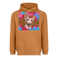 Meerkat Western Sphynx Cat Heavyweight Hoodie - LillyAllenDesigns