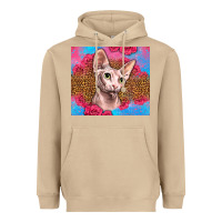 Mushroom Western Sphynx Cat Heavyweight Hoodie - LillyAllenDesigns