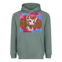 Sage Western Sphynx Cat Heavyweight Hoodie - LillyAllenDesigns