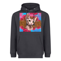 Smoke Western Sphynx Cat Heavyweight Hoodie - LillyAllenDesigns