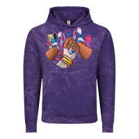 Cloud Purple Pink and blue sneaker girl Vintage Hoodie - RanaPortraitStore