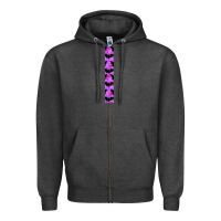 Charcoal Heather Halloween Key Fob Zipper Hoodie - BundleAndBundleShop