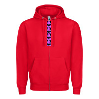 Red Halloween Key Fob Zipper Hoodie - BundleAndBundleShop