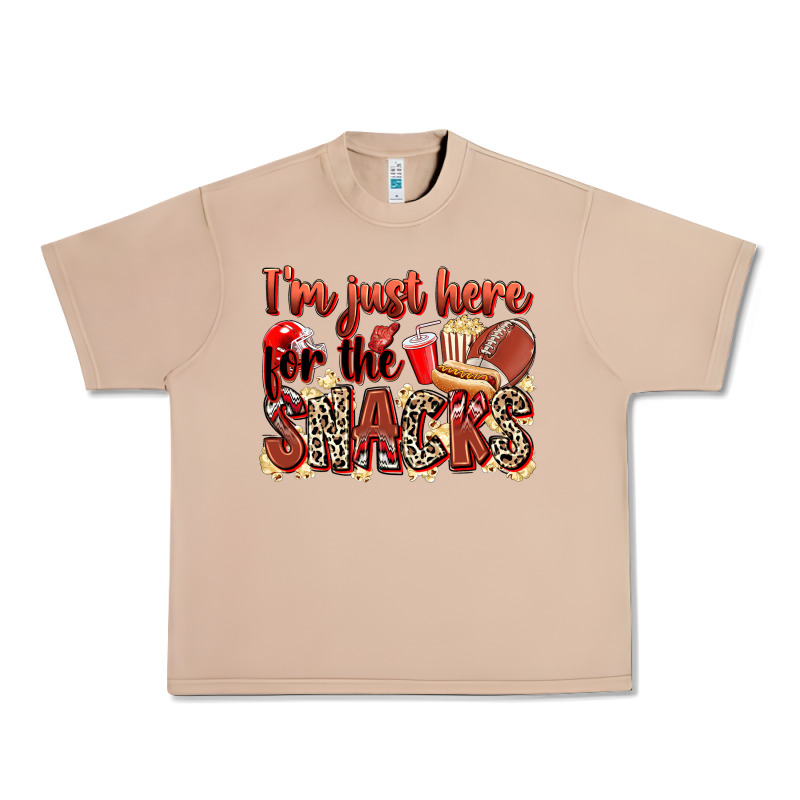 I'm Just Here For The Snacks American Football Urban Heavy Tee by Zillion Design Studio | Teevron