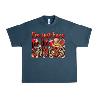 Midnight Navy i'm just here for the snacks american football Urban Heavy Tee - Zillion Design Studio