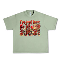 Oil Green i'm just here for the snacks american football Urban Heavy Tee - Zillion Design Studio