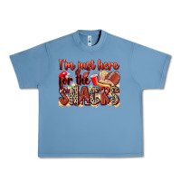 Pebble Blue i'm just here for the snacks american football Urban Heavy Tee - Zillion Design Studio