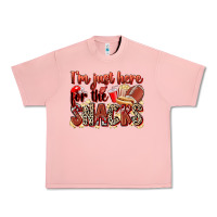 Salmon i'm just here for the snacks american football Urban Heavy Tee - Zillion Design Studio