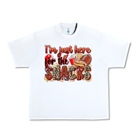 White i'm just here for the snacks american football Urban Heavy Tee - Zillion Design Studio