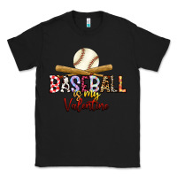 Black baseball is my valentine Classic Tee - RacoonDesign
