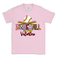 Bubblegum Pink baseball is my valentine Classic Tee - RacoonDesign