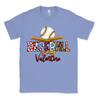 Colony Blue baseball is my valentine Classic Tee - RacoonDesign