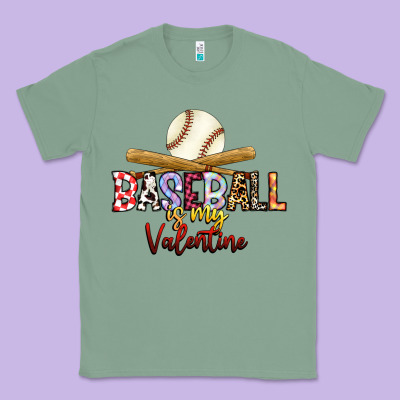 Baseball Is My Valentine Classic Tee Designed By Racoondesign