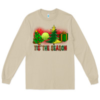 Mushroom tis the season christmas with tennis ball and tree cookie Long Sleeve Tee - FaDigitalArtStudio