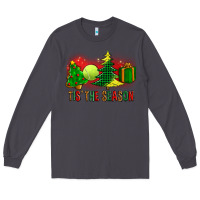 Smoke tis the season christmas with tennis ball and tree cookie Long Sleeve Tee - FaDigitalArtStudio