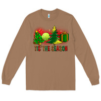 Toasted Coconut tis the season christmas with tennis ball and tree cookie Long Sleeve Tee - FaDigitalArtStudio