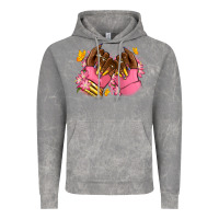 Cloud Rock Pink afro nails Vintage Hoodie - RanaPortraitStore