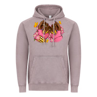 Vintage Zinc Pink afro nails Vintage Hoodie - RanaPortraitStore