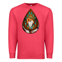Cardinal aztec bullskull teardrop earrings Premium Sweatshirt - Jasminsmagicworld