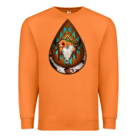 Carrot aztec bullskull teardrop earrings Premium Sweatshirt - Jasminsmagicworld