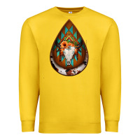 Lemon aztec bullskull teardrop earrings Premium Sweatshirt - Jasminsmagicworld