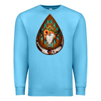 Ocean Blue aztec bullskull teardrop earrings Premium Sweatshirt - Jasminsmagicworld