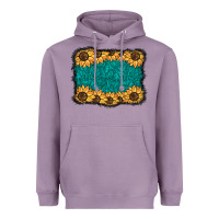 Lavender sunflower background Heavyweight Hoodie - BarkalooDesign