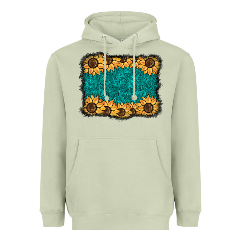 Sunflower Background Heavyweight Hoodie by BarkalooDesign | Teevron