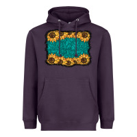 Plum sunflower background Heavyweight Hoodie - BarkalooDesign