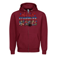 Burgundy always remember heroes Zipper Hoodie - JahusDesignShop