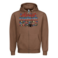 Chestnut always remember heroes Zipper Hoodie - JahusDesignShop