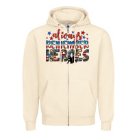 Sandshell always remember heroes Zipper Hoodie - JahusDesignShop